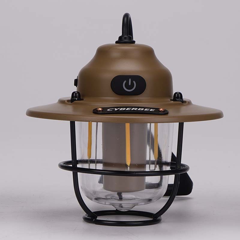 cyberbee retro camping lamp camping lantern typec portable rechargeable light electrodeless dimming outdoor chandelier emergency Application Scenario