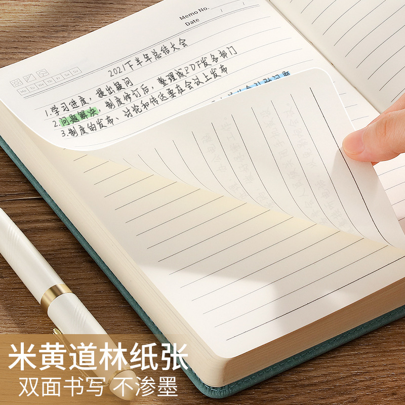 thickened notebook customized business office work conference notebook printed logo inscription minimalism notepad wholesale Application Scenario