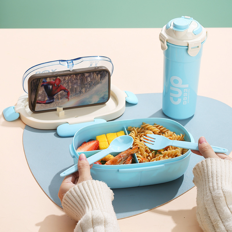 H226-391 high-appearance-level cross-border microwave-heated bento box, portable lunch box for office workers, large-capacity meals for students details Picture