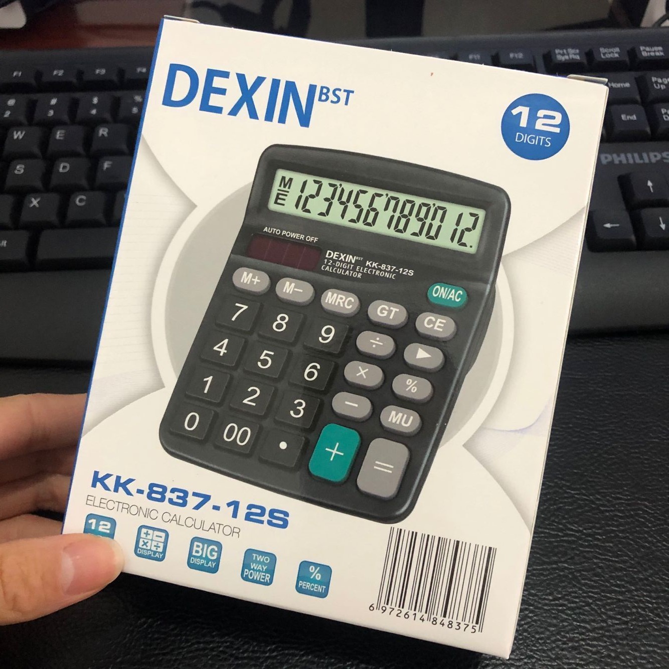 office supplies 837 solar calculator dual power supply 12-bit large display screen accounting computer exclusive for cross-border Application Scenario