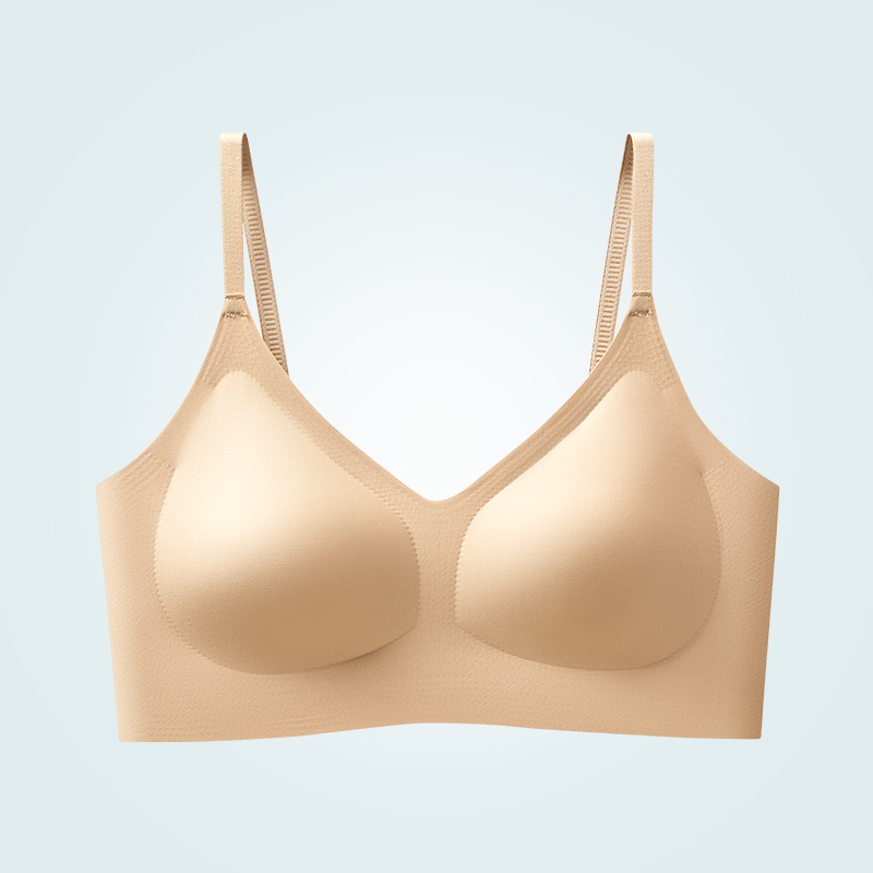 fixed cup seamless back shaping bra small chest push up breast holding vest-style wireless anti-sagging sports bra for women Item Picture