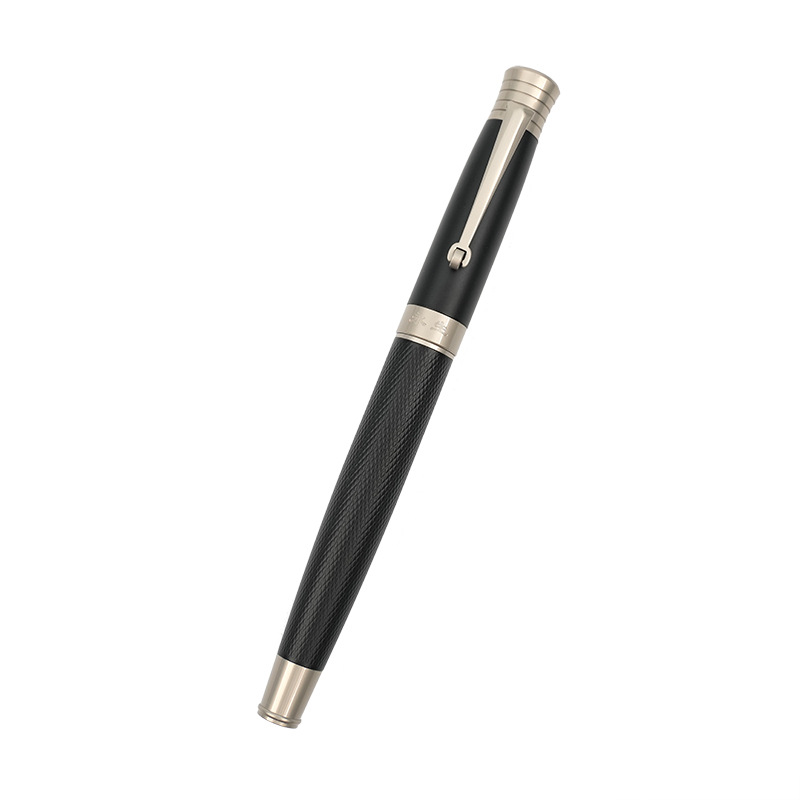 yongsheng 9591 metal business office calligraphy signature pen writing smooth student writing practice gift ink sac pen full figure
