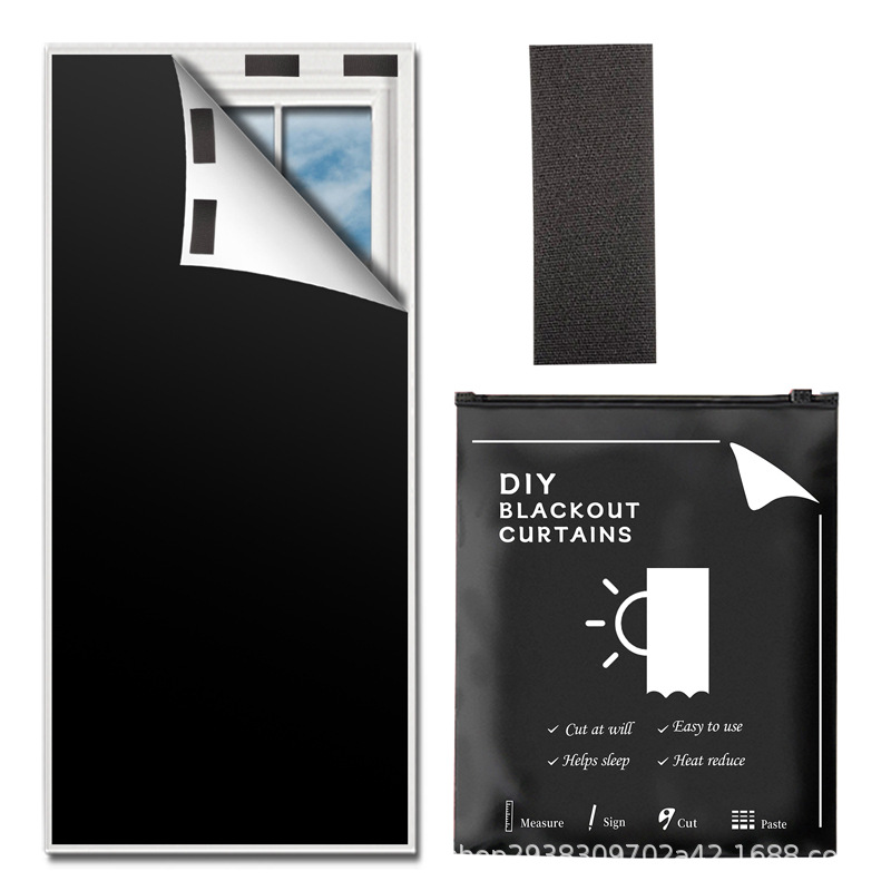 amazon portable new shading door curtain free diy cutting curtain full shading 420d oxford cloth Item Picture