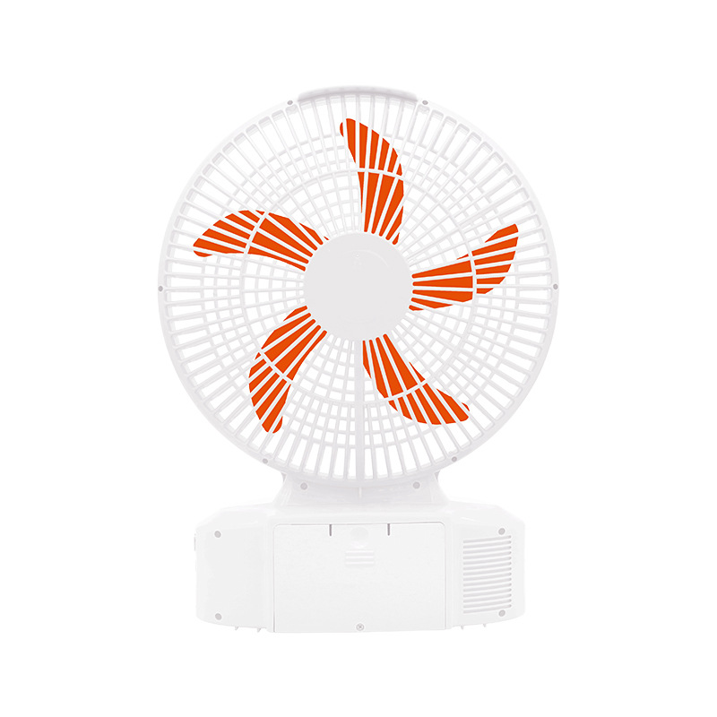 household 12-inch solar fan multi-function rechargeable fan bluetooth emergency speaker desktop electric fan outdoor details Picture