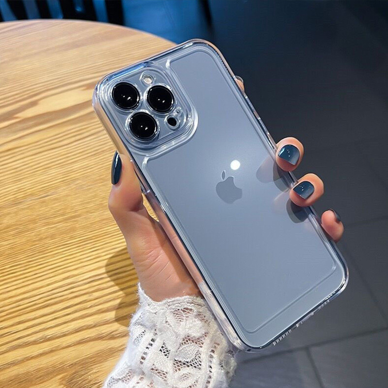 applicable to apple 15promax phone case new iphone17 space shell transparent 14 silicone 16 drop-resistant soft shell details Picture