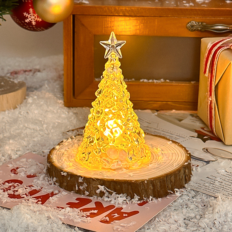 christmas crystal night lamp for christmas tree kindergarten children christmas gift christmas atmosphere decoration ornaments full figure