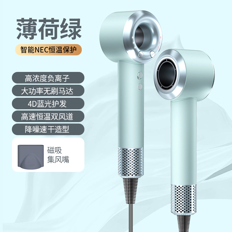 electric hair dryer household anion hair care mute quick-drying hair dryer hair salon leaf-free high power hair dryer cross-border Application Scenario