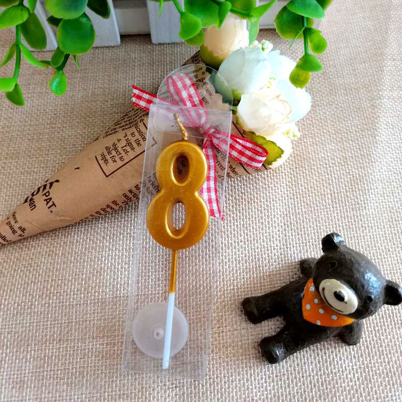 digital candle cake candle happy birthday candle party candle golden digital wax details Picture