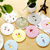 small mirror korean cute cartoon mini makeup mirror portable small round mirror tinplate mini mirror small mirror full figure