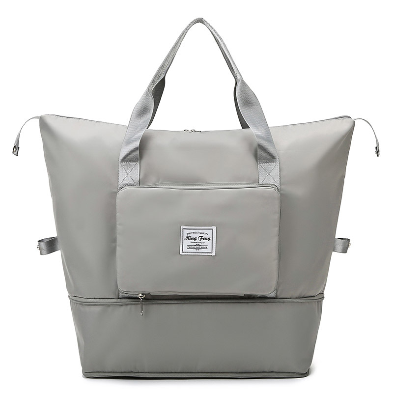 foldable large capacity travel bag dry wet separation swimming yoga fitness bag student travel short distance luggage bag Item Picture