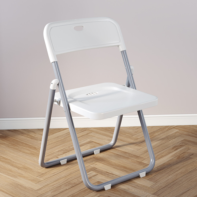 plastic chair folding home comfortable bedroom stool dormitory armchair office chair outdoor exhibition folding chair Specification drawing