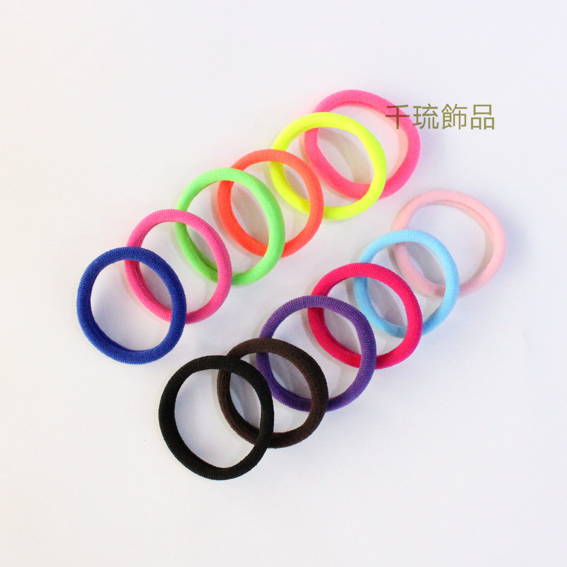 high elastic knitted hair band medium elastic silk towel ring hotel disposable headband leather cover cross-border supply soft all-match full figure