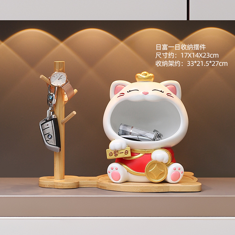 light luxury high-end recruitment big mouth fortune  key storage desktop decoration housewarming new house and living room home decoration gift Application Scenario