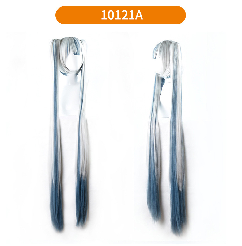 beautiful hatsune future wig cosplay shape vocaloid water blue miku high-temperature fiber head cover cos Application Scenario