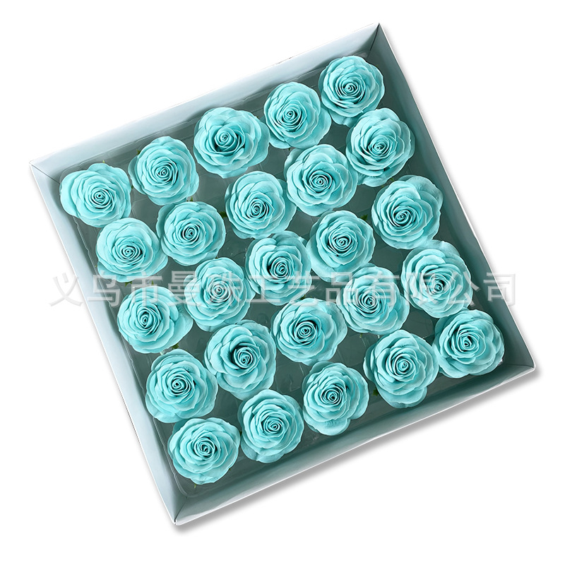 chinese valentine's day waking rose soap flower head preserved fresh flower soap flower gift box bouquet birthday gift gift diy Specification drawing