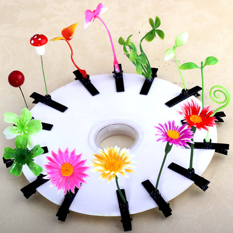 grass bean sprouts hairpin fruit barrettes yuan ornament scenic spot night market stall headdress performance jewelry ornament children's hair accessories details Picture