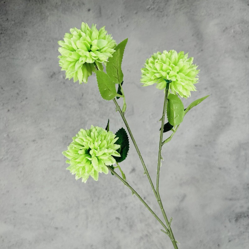 3 header chrysanthemum ping pong chrysanthemum artificial flower wedding home decorations arrangement dandelion cross-border fake flower decoration wholesale Specification drawing