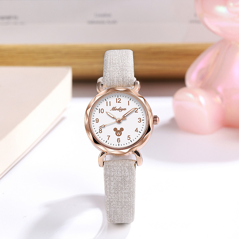 new niche cartoon watch wholesale cute ladies ins student mickey mouse exam small fresh children's watch details Picture