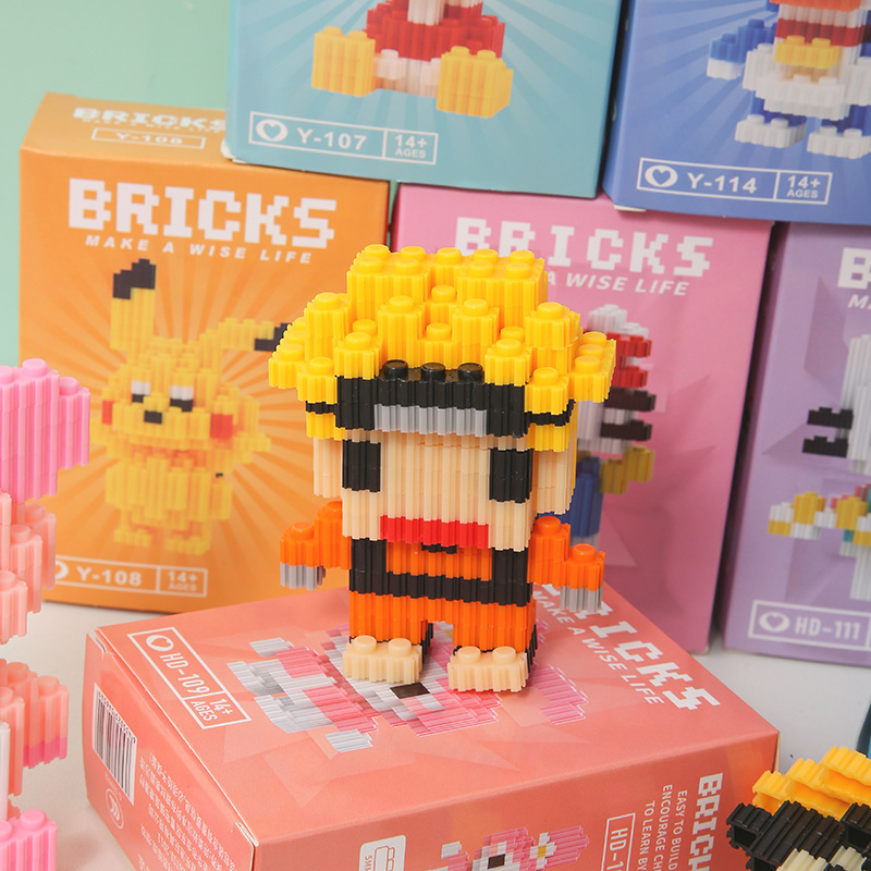 children's tiny particles building block in series gifts for boys and girls stall gifts educational assembled toys wholesale Specification drawing