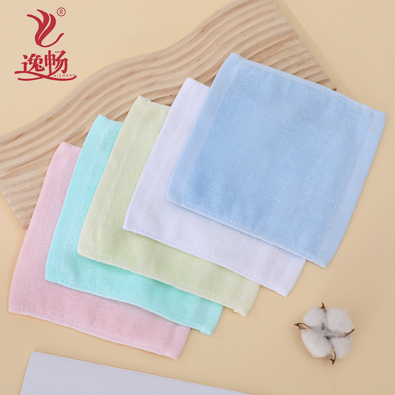 cotton class a household pure cotton square towel absorbent lint-free soft children's kindergarten cartoon towel kerchief for babies full figure