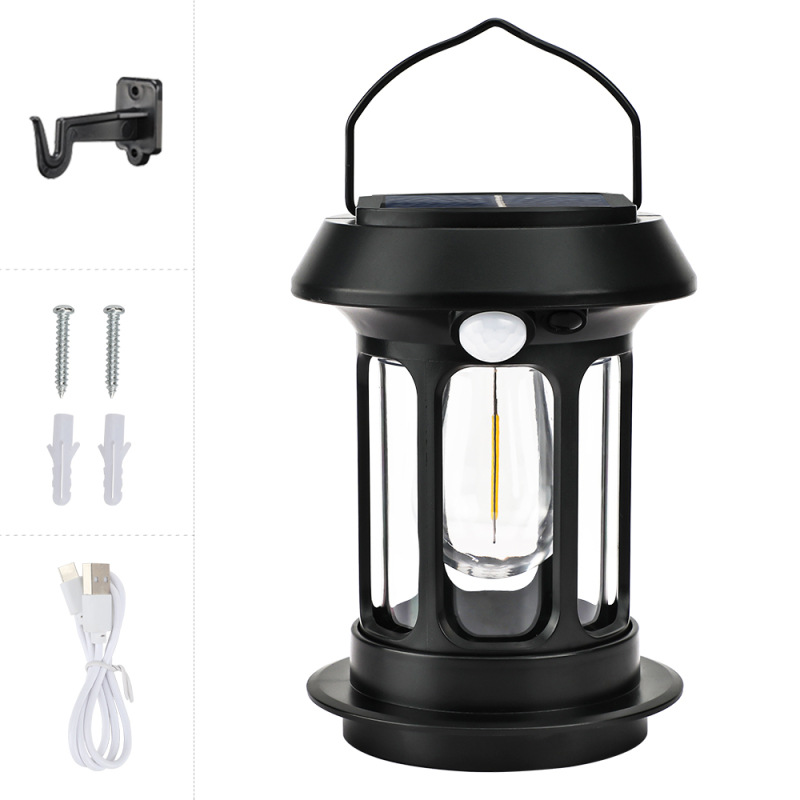 5800 camping lantern solar multifunctional portable barn lantern outdoor emergency tent light lighting stall camping lamp details Picture