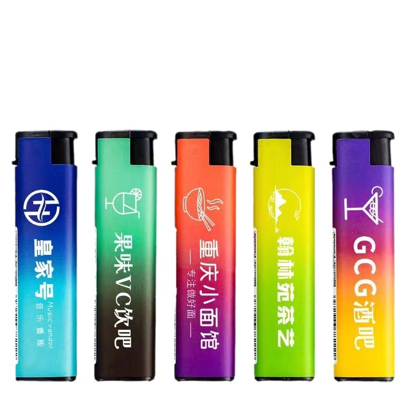 advertising lighter support custom windproof frosted printing creative lighter wholesale metal customized printing lg Item Picture