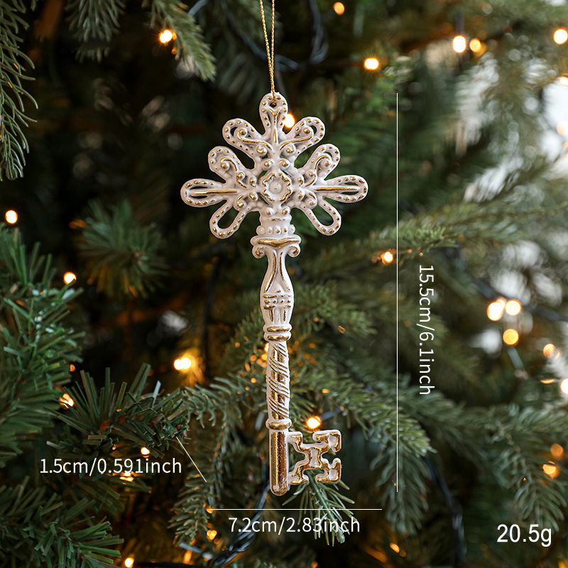 nordic antique platinum edge christmas tree pendant plastic christmas tree decoration christmas decorations show window hangings Specification drawing