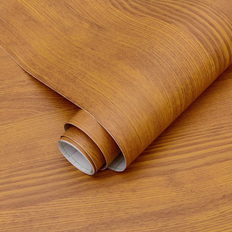 log wall sticker wallpaper self-adhesive wallpaper wholesale furniture refurbished stickers closet door wood grain boeing film Application Scenario