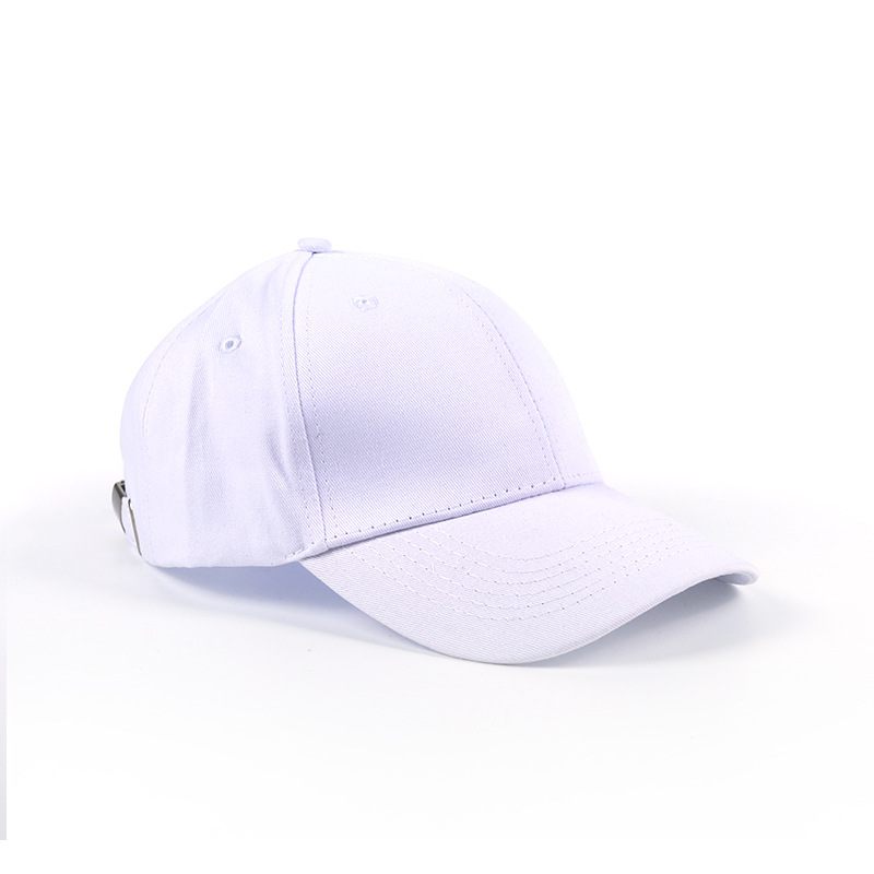 hat men and women solid color pure cotton light board baseball cap sports sun protection sun-poof peaked cap advertising cap factory wholesale details Picture