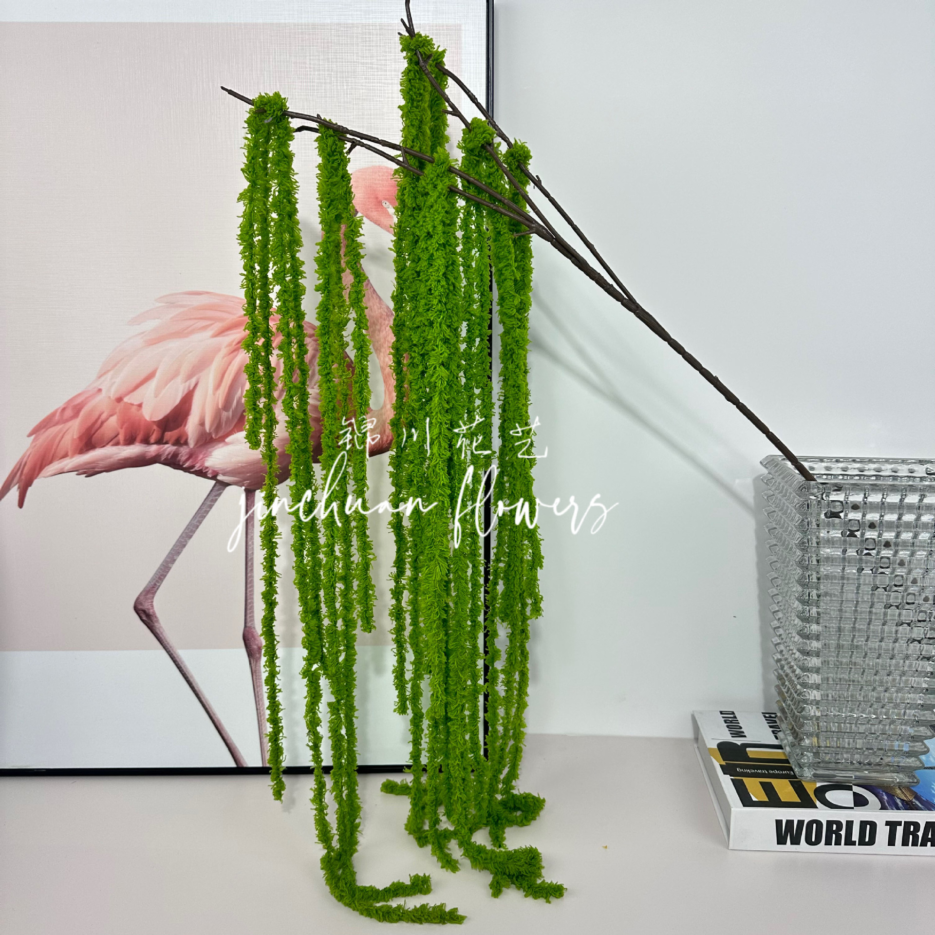 artificial hanging rice artificial flower wool flowers doris lover's tears plant artificial flower wedding celebration decoration hanging wedding hall ceiling flowers Specification drawing