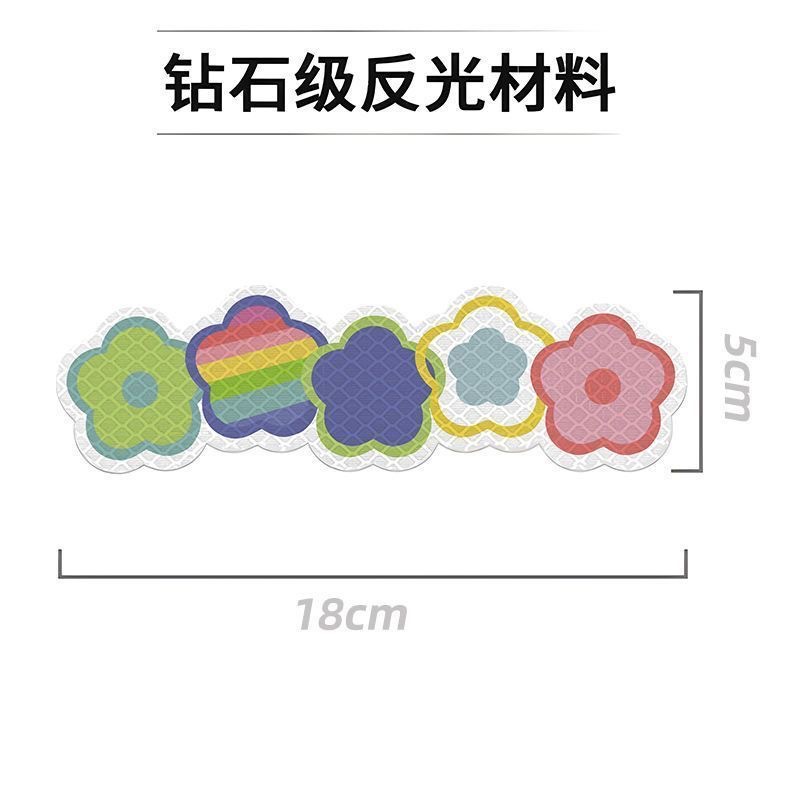 diamond grade reflective sticker night anti-collision warning label car electric bicycle helmet cover scratches decorative stickers Item Picture