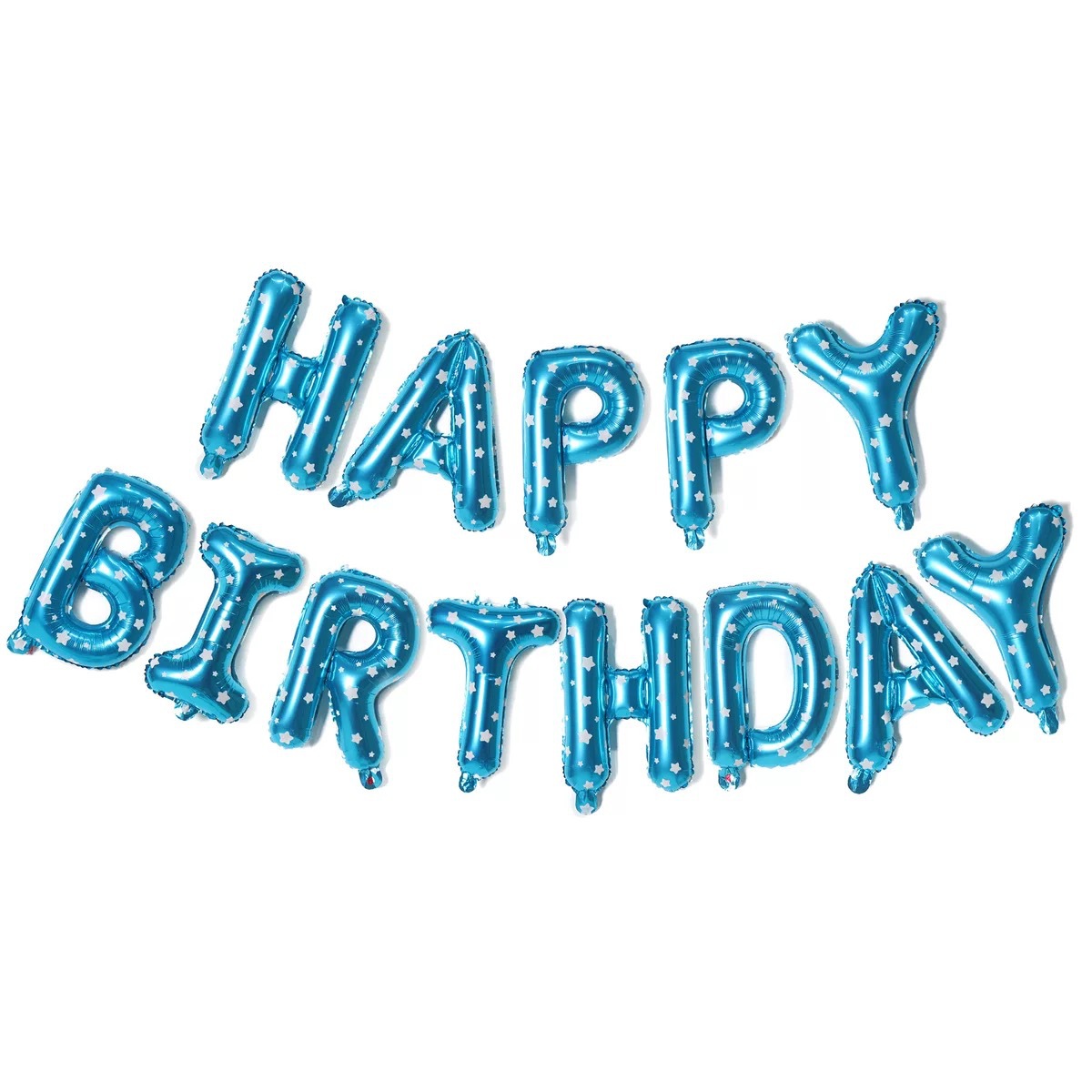 16-inch happy birthday aluminum foil balloon set happy birthday hanging aluminum film letter birthday package details Picture