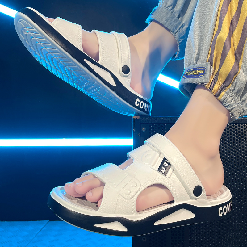 eva sandals men's shoes summer outdoor dual-use driving slippers lightweight and wear-resistant beach shoes casual trend sandals men details Picture
