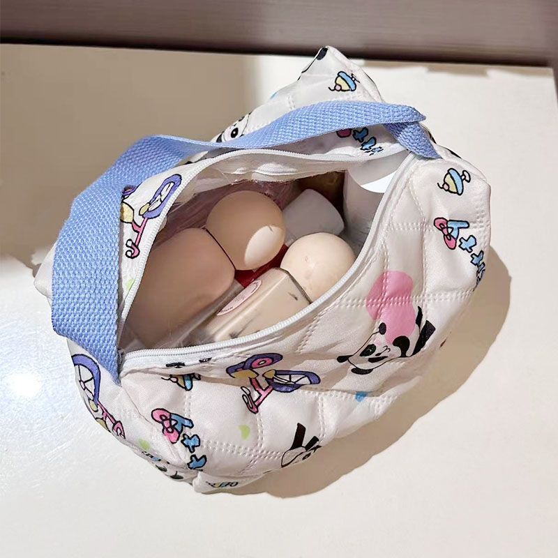 original cute cartoon printing storage bag cross-border large capacity portable cosmetic bag female portable travel toiletry bag full figure