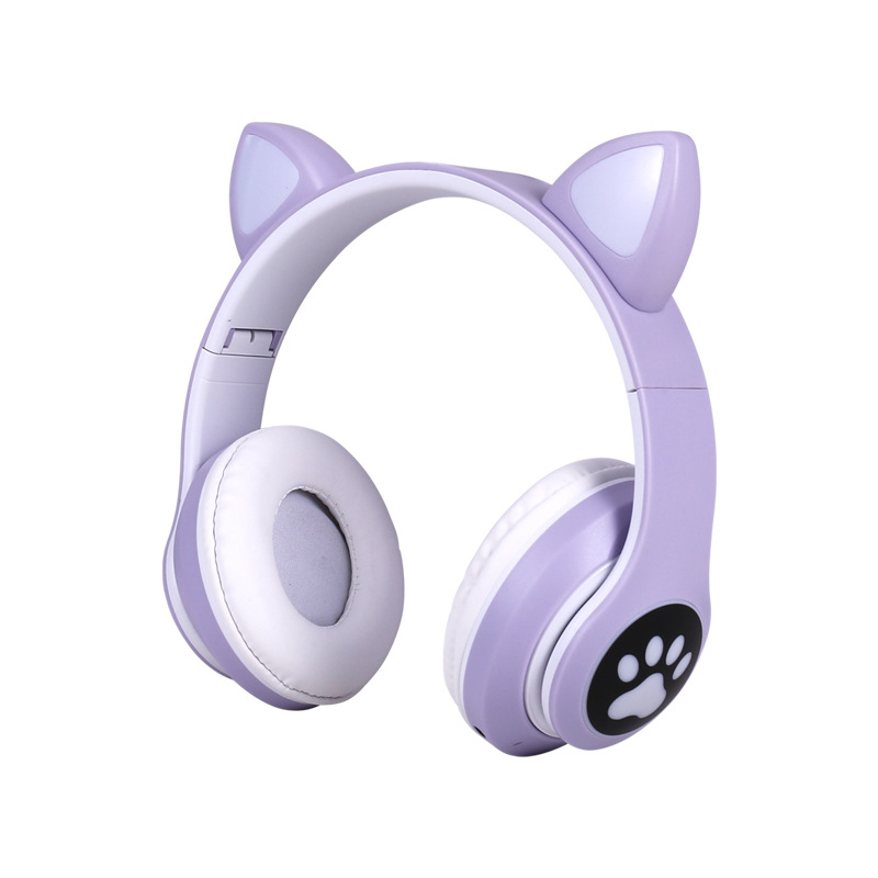 cross-border headset bluetooth headset stn-28  ear bass flashing luminous wireless sports card headset Item Picture