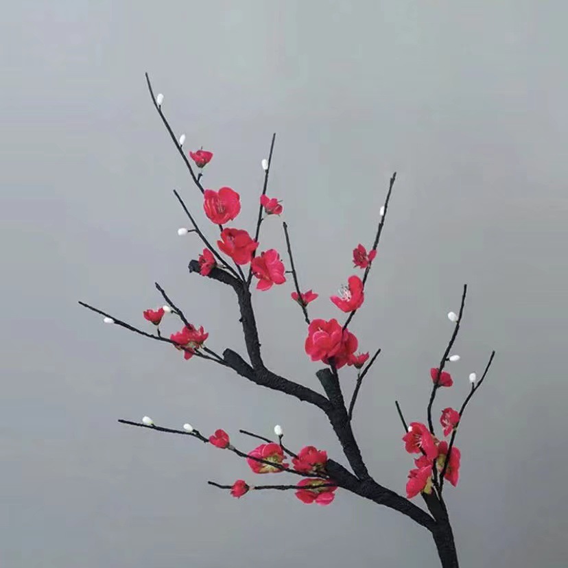 emulational plum chinese style wintersweet home decoration flower arrangement pastoral plum blossom branch soft decoration props fake flower factory wholesale Application Scenario