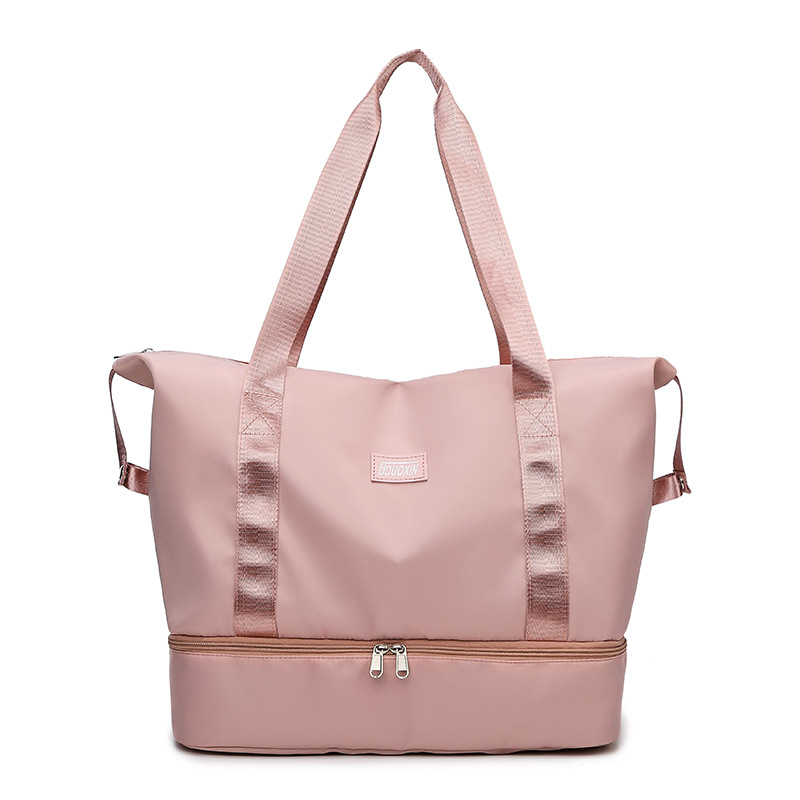 cross-border travel bag short distance lightweight tote can cover trolley case student large-capacity luggage bag storage gym bag details Picture