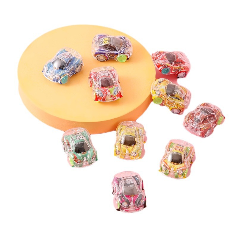 color printing double layer car toy prize kindergarten inertia pull back car push boy toy exclusive for cross-border Item Picture