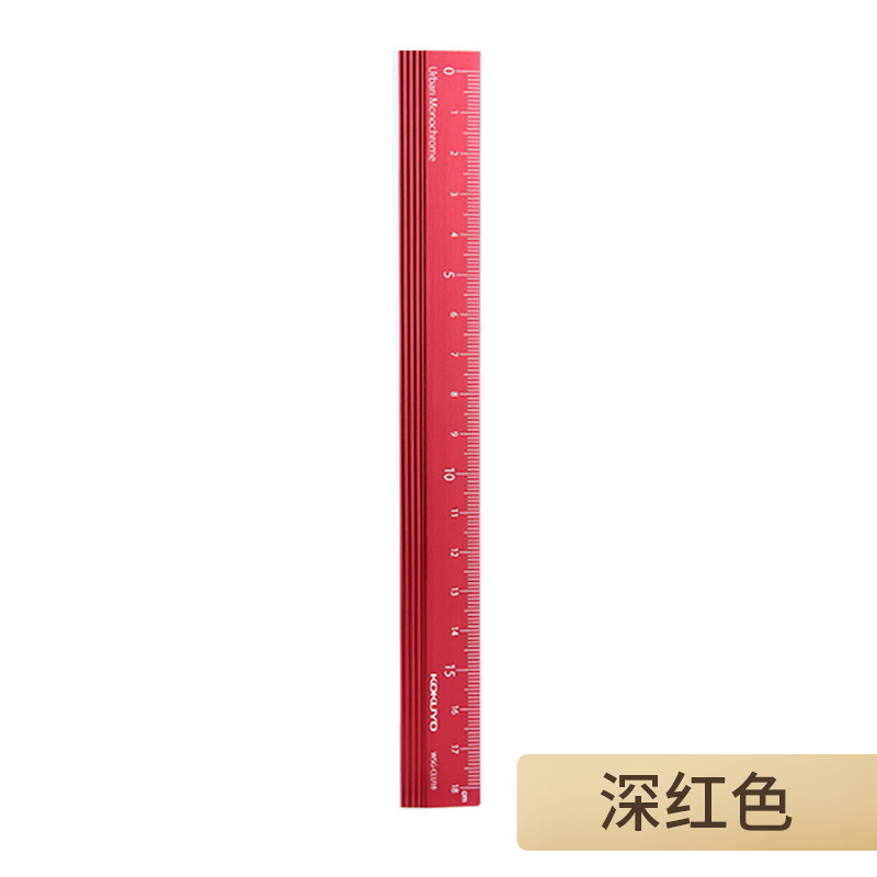 japanese kokuyo folding aluminum ruler transparent ruler portable metal stainless steel ruler for students full figure