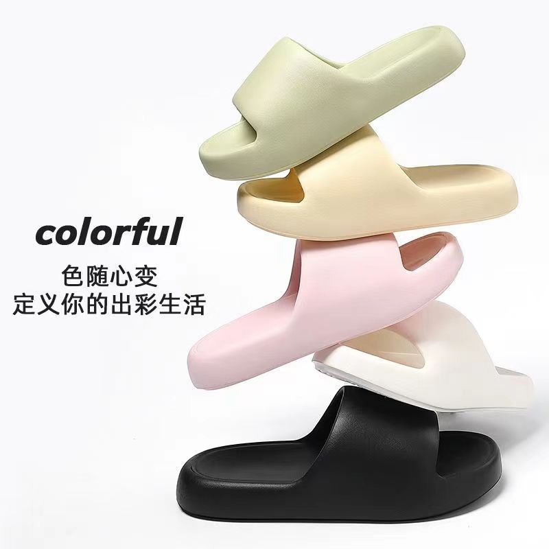 2025 deodorant indoor 3.0 thick bottom shit feeling eva slippers female summer cute non-slip outdoor slippers factory wholesale full figure