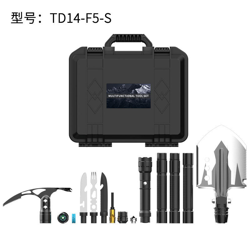 shovel survival folding outdoor multifunctional vehicle-mounted military shovel set axe shovel emergency camping set others full figure
