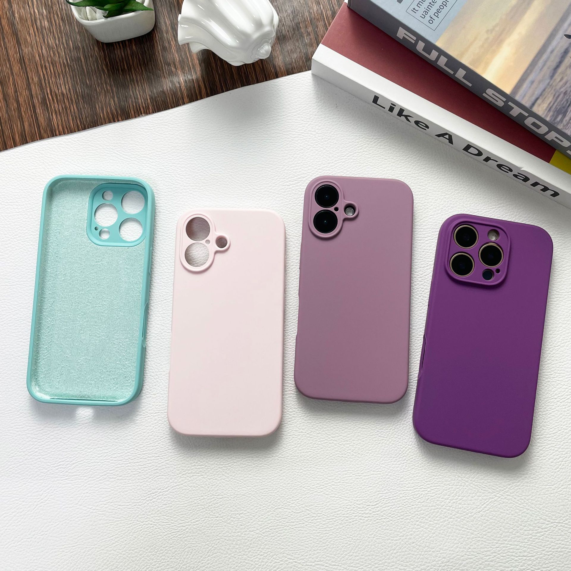 liquid silicone iphone 17 phone case apple 16promax/15/14/13pro all-inclusive drop-resistant protective case details Picture