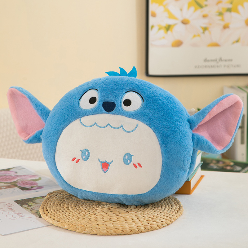 cross-border winter hand warmer pillow girls' office intervention plush toy clow m melody heating pad face pillow details Picture