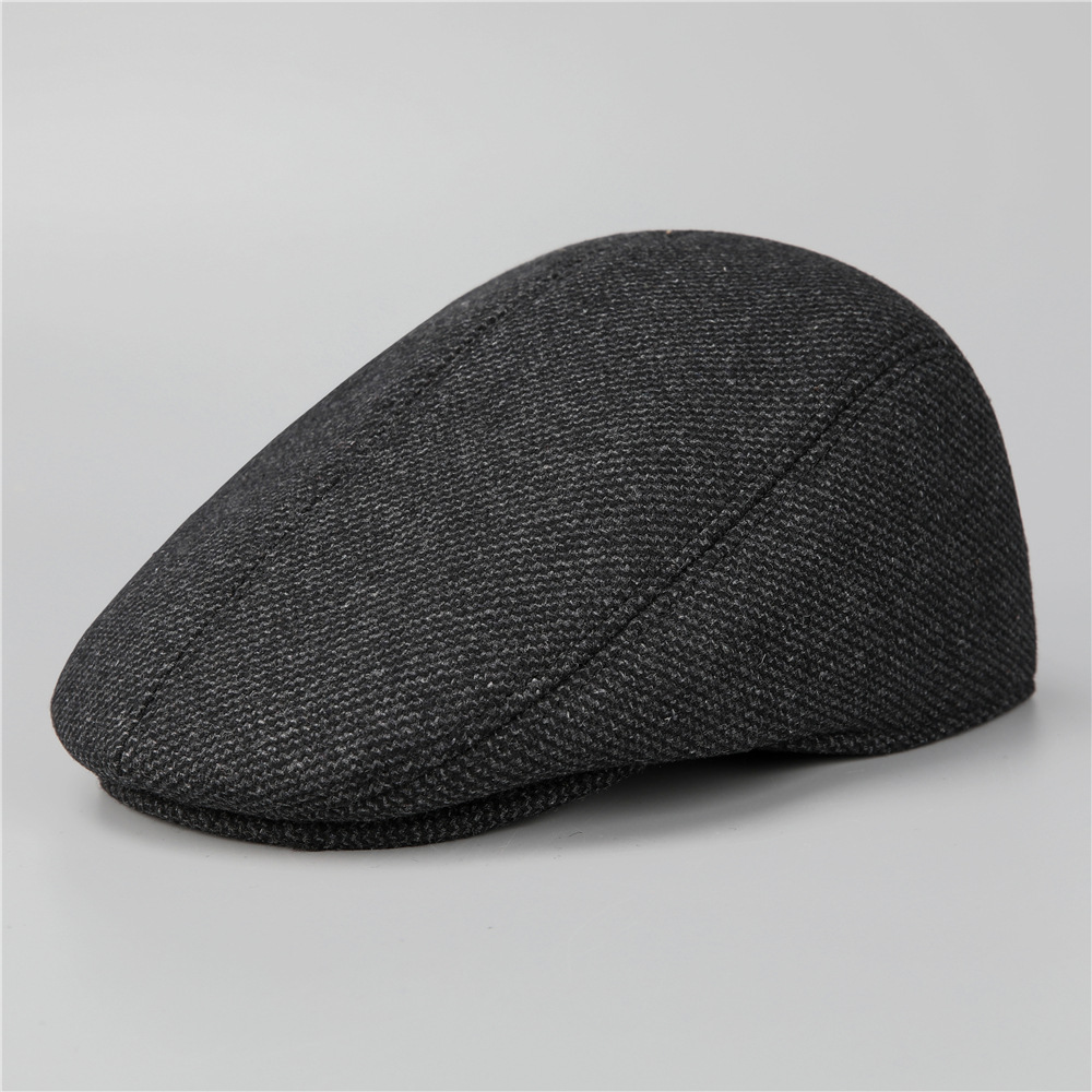 autumn and winter men's peaked cap thickened earflaps hat for the elderly middle-aged and elderly grandpa dad cotton-padded cap old man forward hat Specification drawing