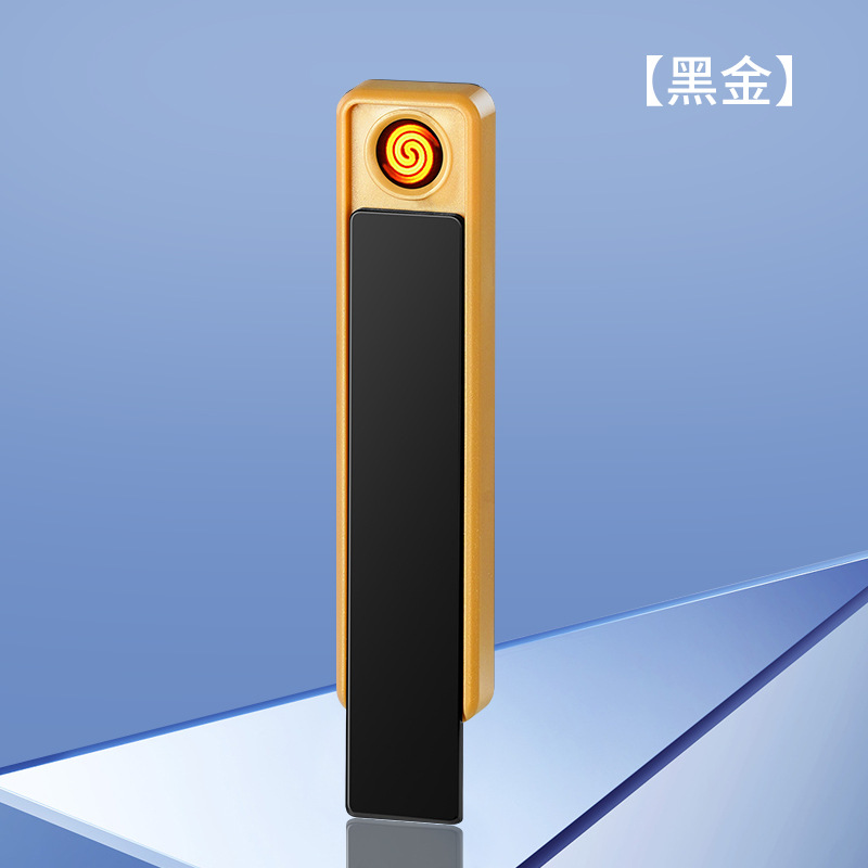 portable cigarette lighter usb charging mute portable cigarette lighter lighter laser sculpture pattern personalized color printing details Picture