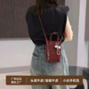 baidi leather women's bag first layer cowhide small bag high-grade mobile phone bag handbags oil wax leather shoulder messenger bag Application Scenario
