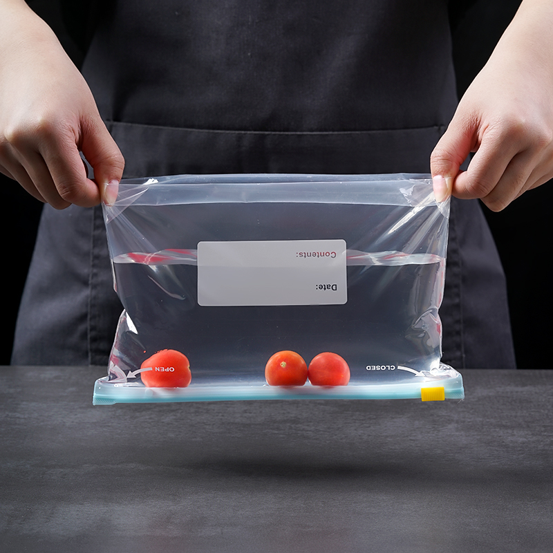 sealed fresh bag food grade zipper slide lock widened design thickened refrigerator frozen cereals buggy bag Application Scenario