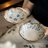 good-looking new 6-inch flower-shaped plate beautiful fruit plate dessert plate ceramic dish cross-border export Item Picture
