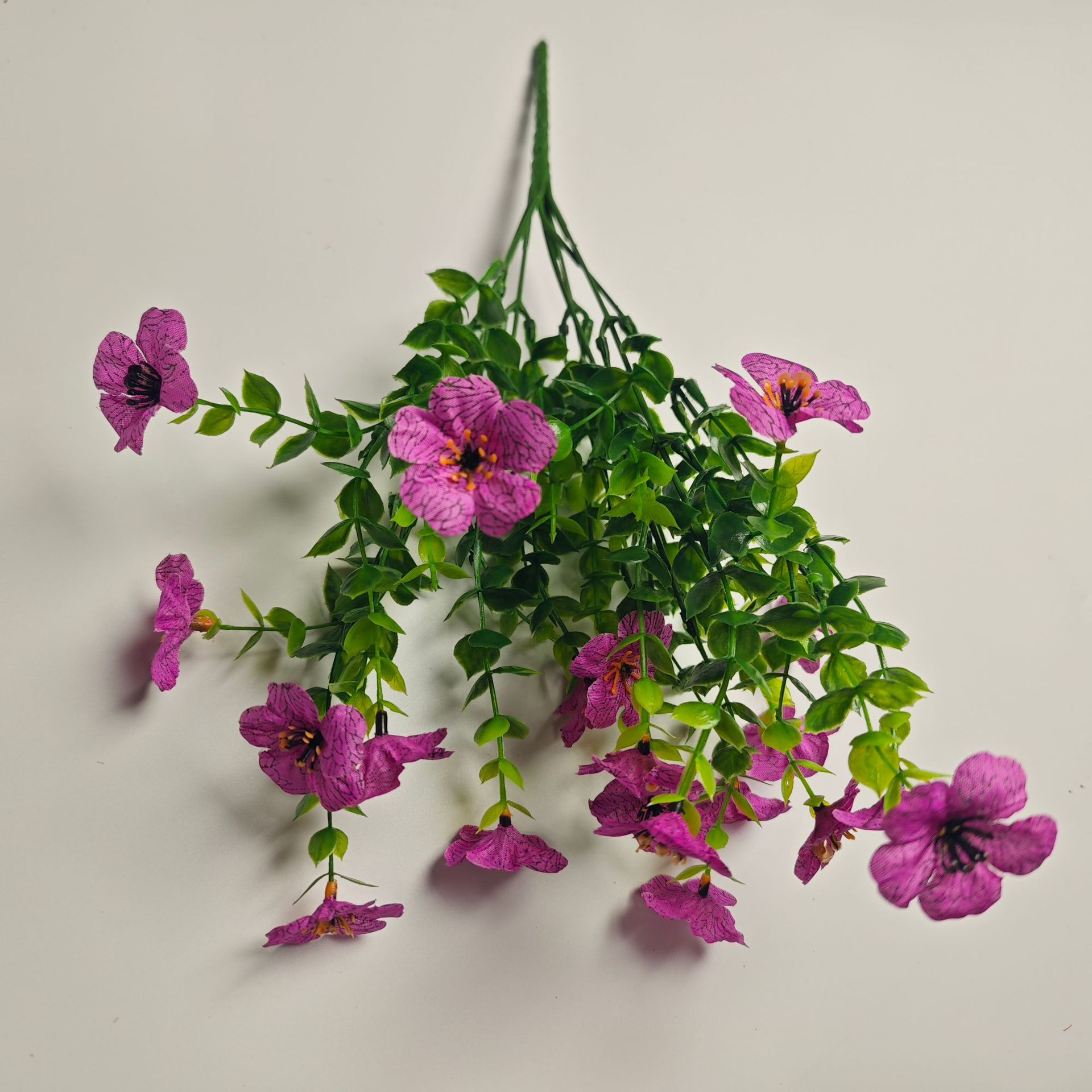 cross-border amazon artificial flower eucalyptus flower wholesale living room decoration wedding hotel violet bouquet artificial flower full figure