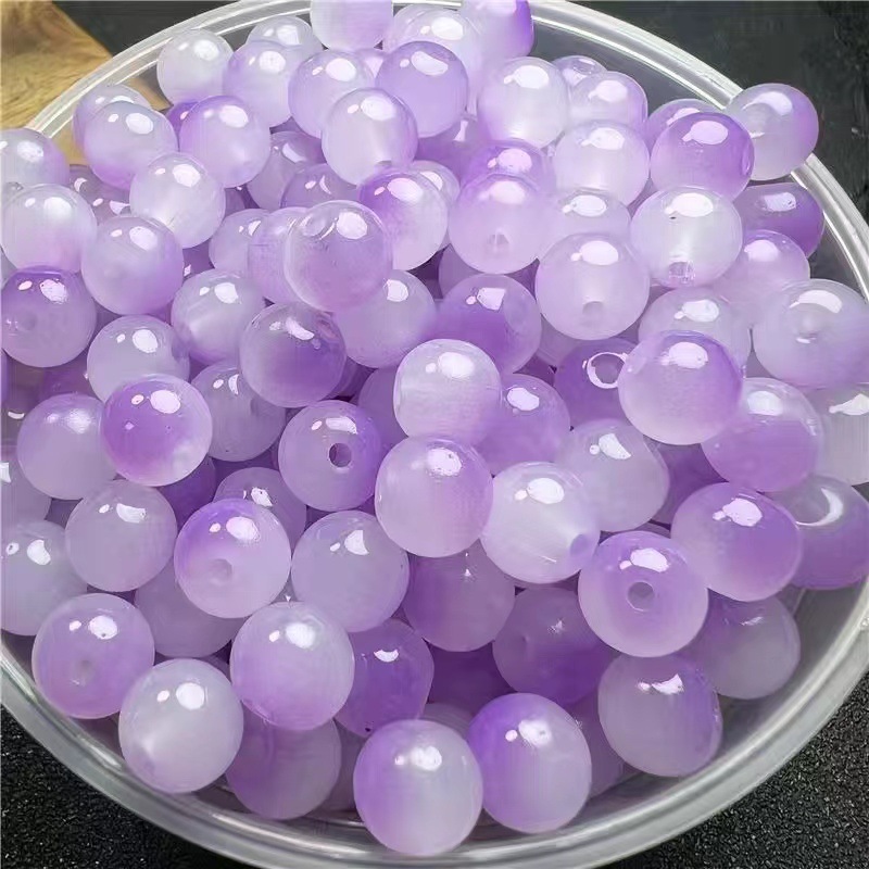 500 pcs 8mm bodhi bead playing bracelet hand toy jade bead round beads diy bead accessories necklace curtain scattered beads details Picture